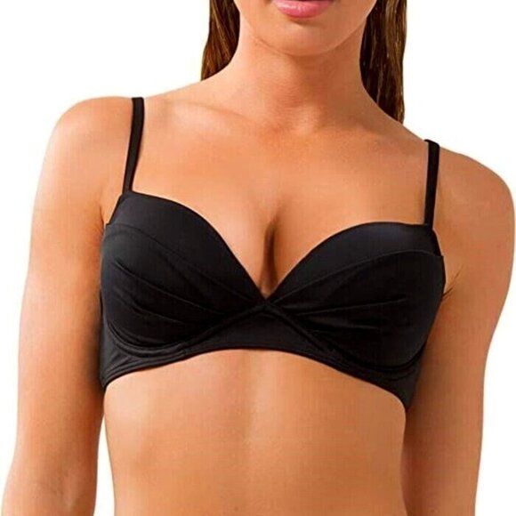 Smart & Sexy Swim Secret Convertible Push-Up Bikini Top, 32B - Picture 1 of 4